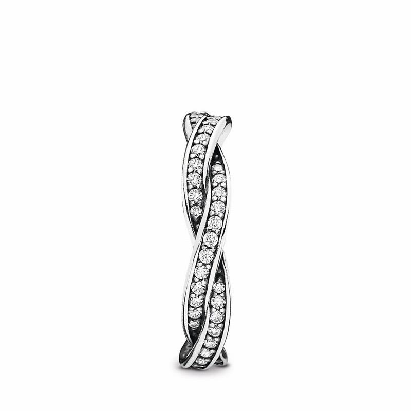 Pandora Australia Twist Of Fate Stackable Ring - Sterling Silver | RAPUXK612